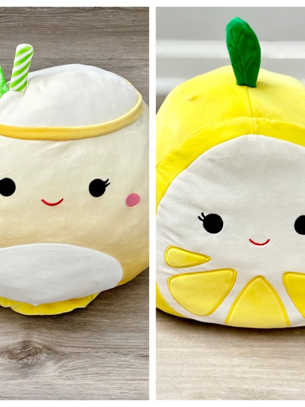 NWT Squishmallows Flip-A-Mallow 12 Inch Plush | Medina Lemonade & Leticia Lemon